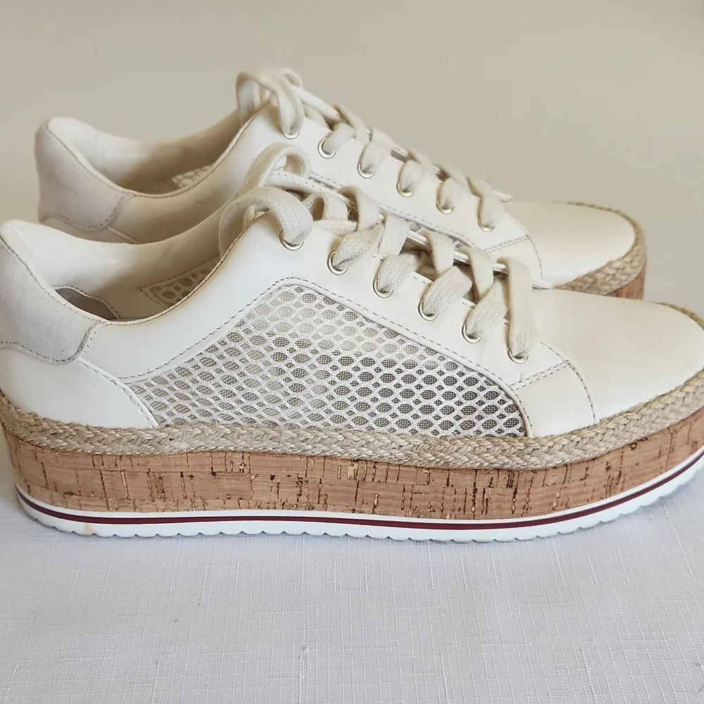 Jennifer Lopez JLO Laurn Cork Platform Sneakers. Size 7.5 - Picture 2 of 9